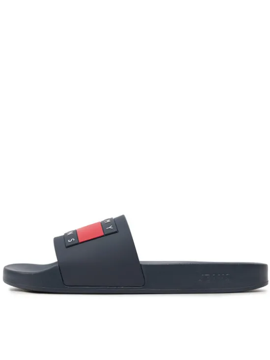 Tommy Jeans Klapki Pool Slide Ess EM0EM01191 Granatowy