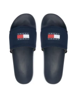 Tommy Jeans Klapki Tjm Pool Slide EM0EM01673 Granatowy