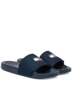 Tommy Jeans Klapki Tjm Pool Slide EM0EM01673 Granatowy