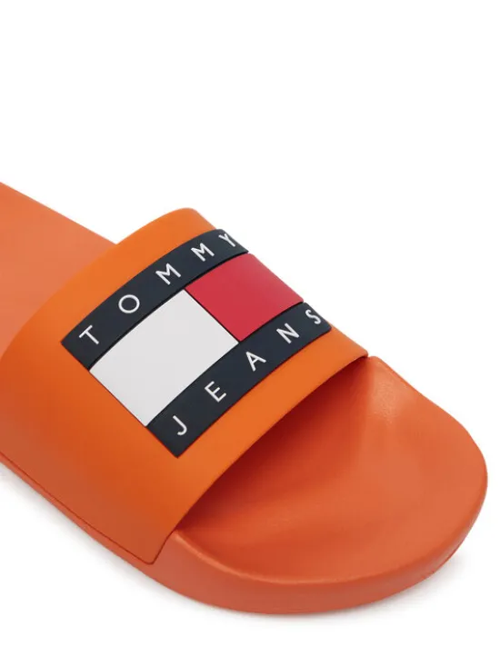 Tommy Jeans Klapki Tommy Jeans Pool Slide Ess EM0EM01191 Pomarańczowy