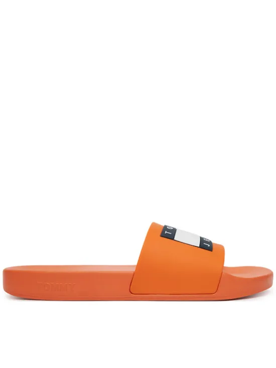 Tommy Jeans Klapki Tommy Jeans Pool Slide Ess EM0EM01191 Pomarańczowy