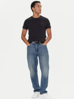 Tommy Jeans Komplet t-shirtów DM0DM20687 Czarny Slim Fit