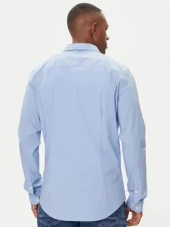 Tommy Jeans Koszula DM0DM04405 Błękitny Slim Fit