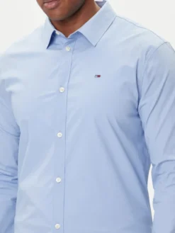 Tommy Jeans Koszula DM0DM04405 Błękitny Slim Fit