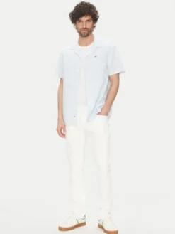 Tommy Jeans Koszula DM0DM20895 Błękitny Regular Fit
