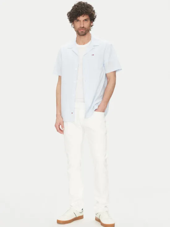 Tommy Jeans Koszula DM0DM20895 Błękitny Regular Fit