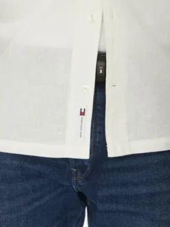 Tommy Jeans Koszula DM0DM20895 Écru Regular Fit