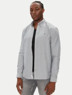 Tommy Jeans Koszula DM0DM21298 Niebieski Regular Fit