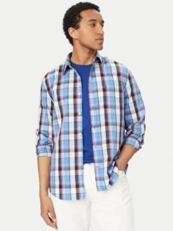 Tommy Jeans Koszula DM0DM22791 Niebieski Regular Fit