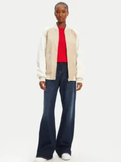 Tommy Jeans Kurtka bomber Souvenir DW0DW21432 Beżowy