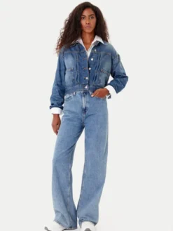 Tommy Jeans Kurtka jeansowa DW0DW21061 Granatowy Regular Fit