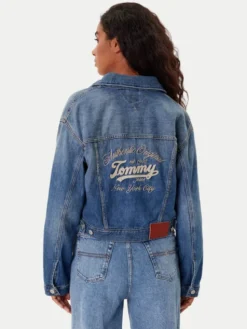Tommy Jeans Kurtka jeansowa DW0DW21061 Granatowy Regular Fit