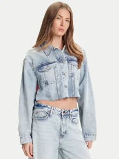 Tommy Jeans Kurtka jeansowa DW0DW21063 Niebieski Relaxed Fit