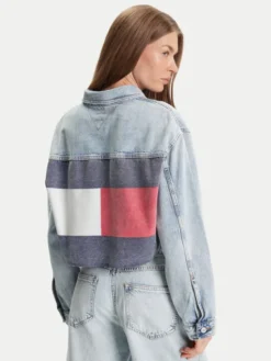 Tommy Jeans Kurtka jeansowa DW0DW21063 Niebieski Relaxed Fit