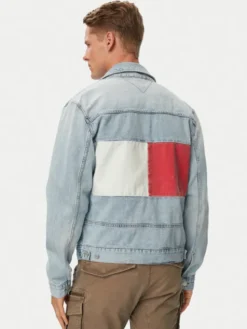 Tommy Jeans Kurtka jeansowa Ryan Jacket Rwb Cj6013 DM0DM23657 Niebieski jasny Regular Fit