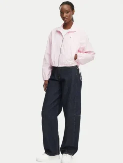 Tommy Jeans Kurtka przejściowa DW0DW22325 Różowy jasny Regular Fit