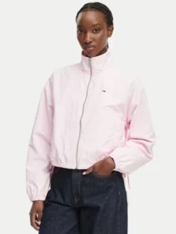 Tommy Jeans Kurtka przejściowa DW0DW22325 Różowy jasny Regular Fit