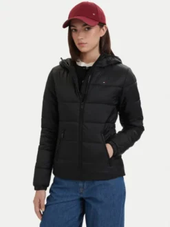 Tommy Jeans Kurtka przejściowa DW0DW20959 Czarny Slim Fit