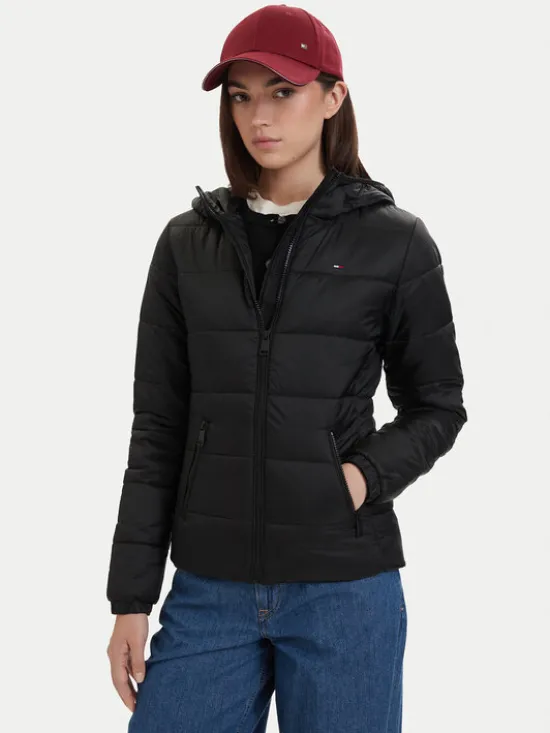 Tommy Jeans Kurtka przejściowa DW0DW20959 Czarny Slim Fit