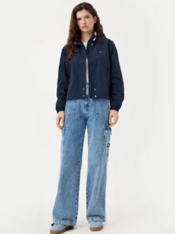 Tommy Jeans Kurtka przejściowa Essential DW0DW20439 Granatowy Regular Fit
