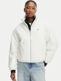 Tommy Jeans Kurtka przejściowa DW0DW22908 Biały Regular Fit