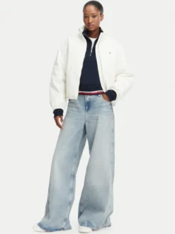 Tommy Jeans Kurtka przejściowa DW0DW22908 Biały Regular Fit
