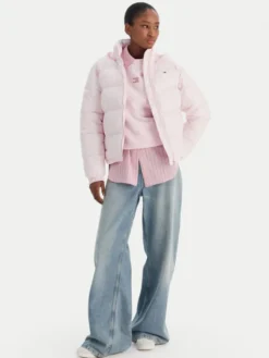 Tommy Jeans Kurtka przejściowa DW0DW22039 Różowy Regular Fit