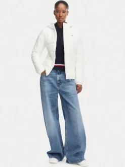Tommy Jeans Kurtka przejściowa DW0DW20959 Biały Slim Fit