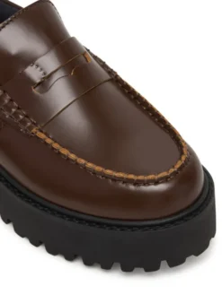 Tommy Jeans Loafersy Archive '01 Leather Loafer EN0EN03022 Brązowy