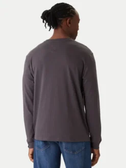 Tommy Jeans Longsleeve Chest Linear DM0DM21594 Szary ciemny Regular Fit