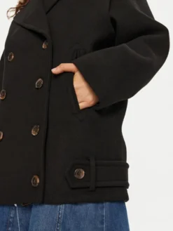 Tommy Jeans Płaszcz przejściowy DW0DW19752 Czarny Regular Fit