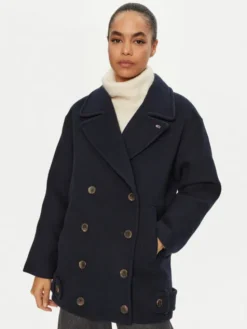 Tommy Jeans Płaszcz przejściowy DW0DW19752 Granatowy Regular Fit