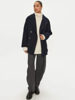 Tommy Jeans Płaszcz przejściowy DW0DW19752 Granatowy Regular Fit