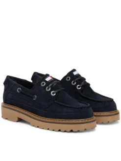 Tommy Jeans Półbuty Tjw Archive '01 Low Boat Shoe EN0EN03157 Granatowy