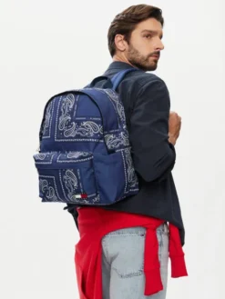 Tommy Jeans Plecak Tjm Ess Daily Bandana Backpack AM0AM14473 Niebieski