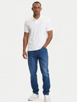 Tommy Jeans Polo DM0DM22711 Biały Regular Fit