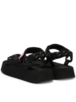Tommy Jeans Sandały Tjw Eva Rope Sandal EN0EN02970 Czarny
