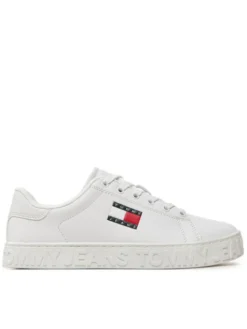 Tommy Jeans Sneakersy Tjw Logo Outsole Sneaker Ess EN0EN02703 Biały