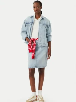 Tommy Jeans Spódnica jeansowa Claire DW0DW23474 Niebieski Regular Fit
