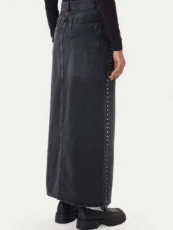 Tommy Jeans Spódnica jeansowa Layla DW0DW21576 Czarny Regular Fit