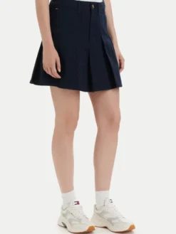 Tommy Jeans Spódnica plisowana DW0DW23149 Granatowy Regular Fit