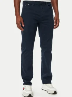 Tommy Jeans Spodnie materiałowe Ryan DM0DM23732 Granatowy Straight Fit