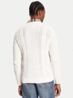 Tommy Jeans Sweter DM0DM22101 Biały Regular Fit