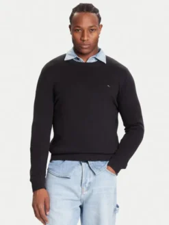 Tommy Jeans Sweter DM0DM21787 Czarny Regular Fit