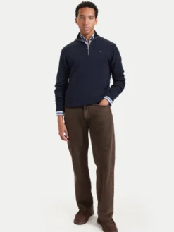 Tommy Jeans Sweter DM0DM21654 Granatowy Slim Fit