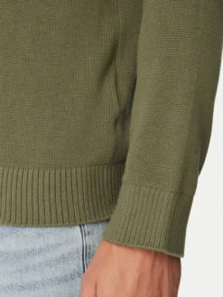 Tommy Jeans Sweter DM0DM21787 Zielony Regular Fit