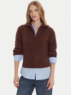 Tommy Jeans Sweter DW0DW21686 Brązowy Relaxed Fit