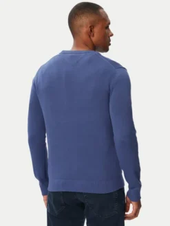 Tommy Jeans Sweter Essential DM0DM22853 Niebieski Slim Fit