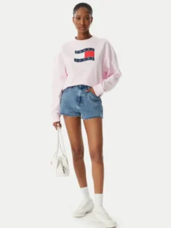 Tommy Jeans Szorty jeansowe DW0DW22691 Niebieski jasny Regular Fit
