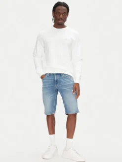 Tommy Jeans Szorty jeansowe Ronnie DM0DM21331 Niebieski Regular Fit